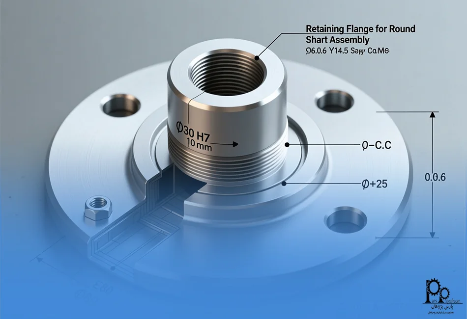 نمونه پروژه تلرانس گذاری ابعادی و هندسی GD&T